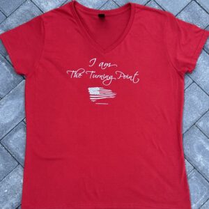 Red Charlie Kirk I Am V-Neck